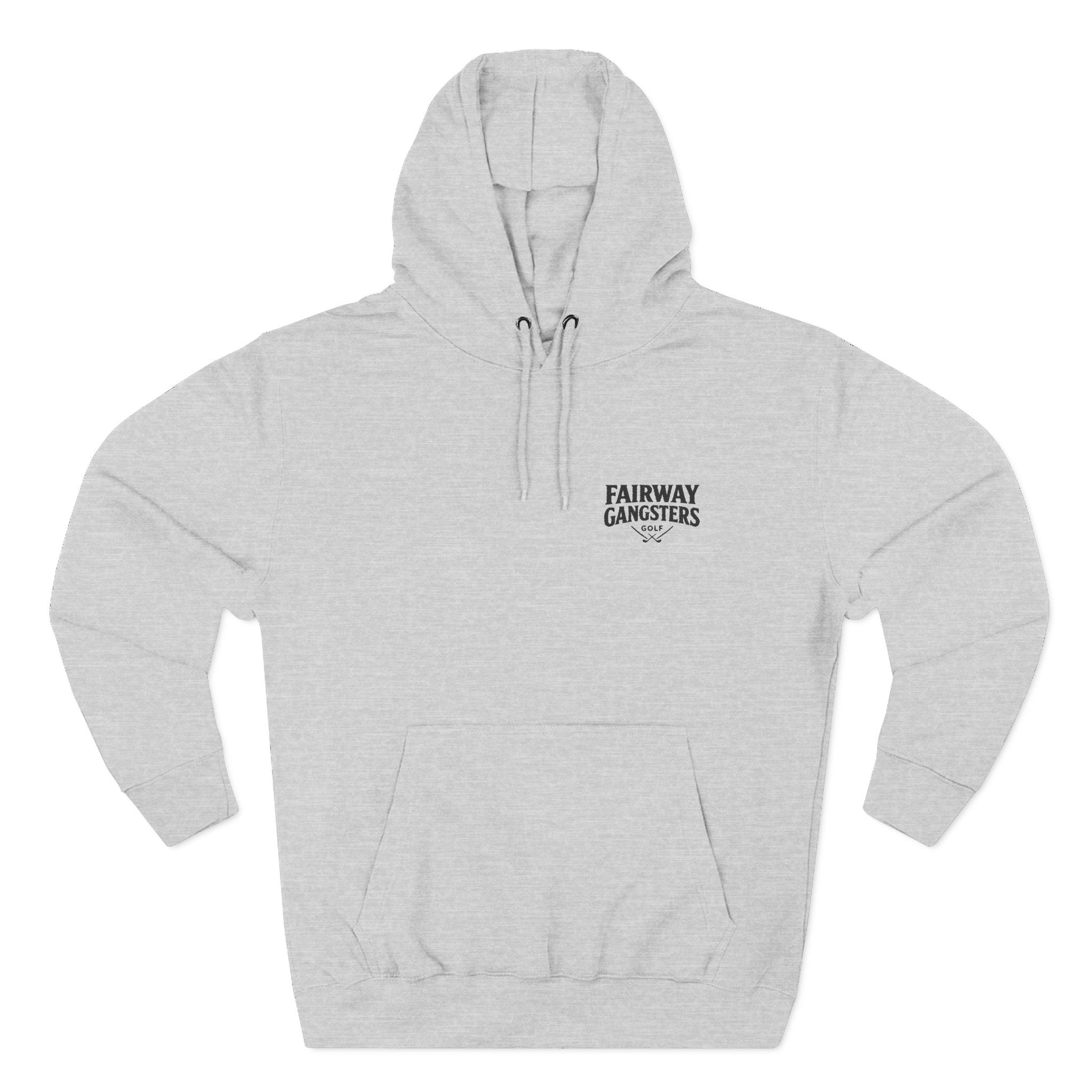 Fairway Gangsters Golf Hoodie — Minimal Chest Logo Fleece Pullover