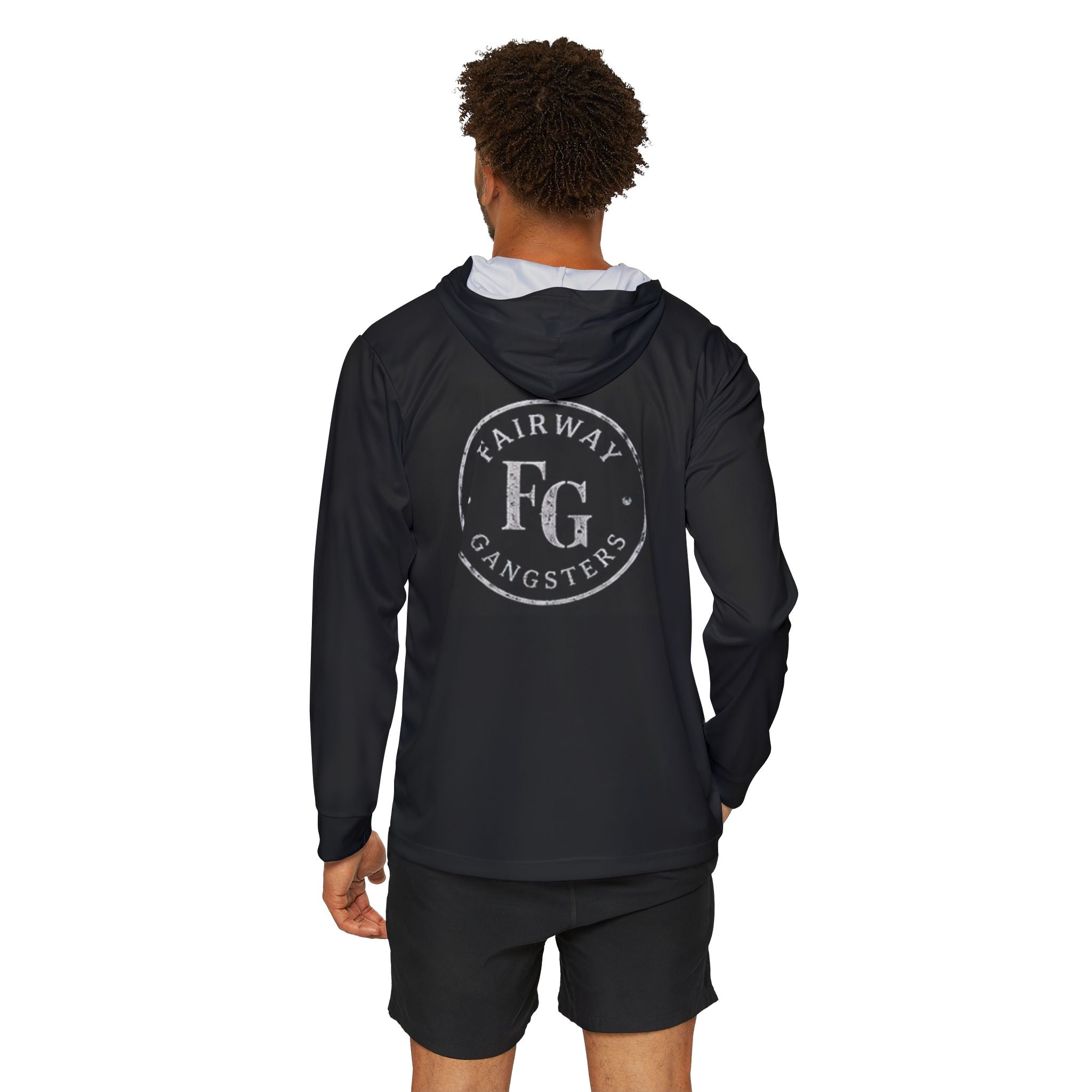 'Fairway Gangsters' Sports Warmup Hoodie — Golf Logo Performance Hoodie