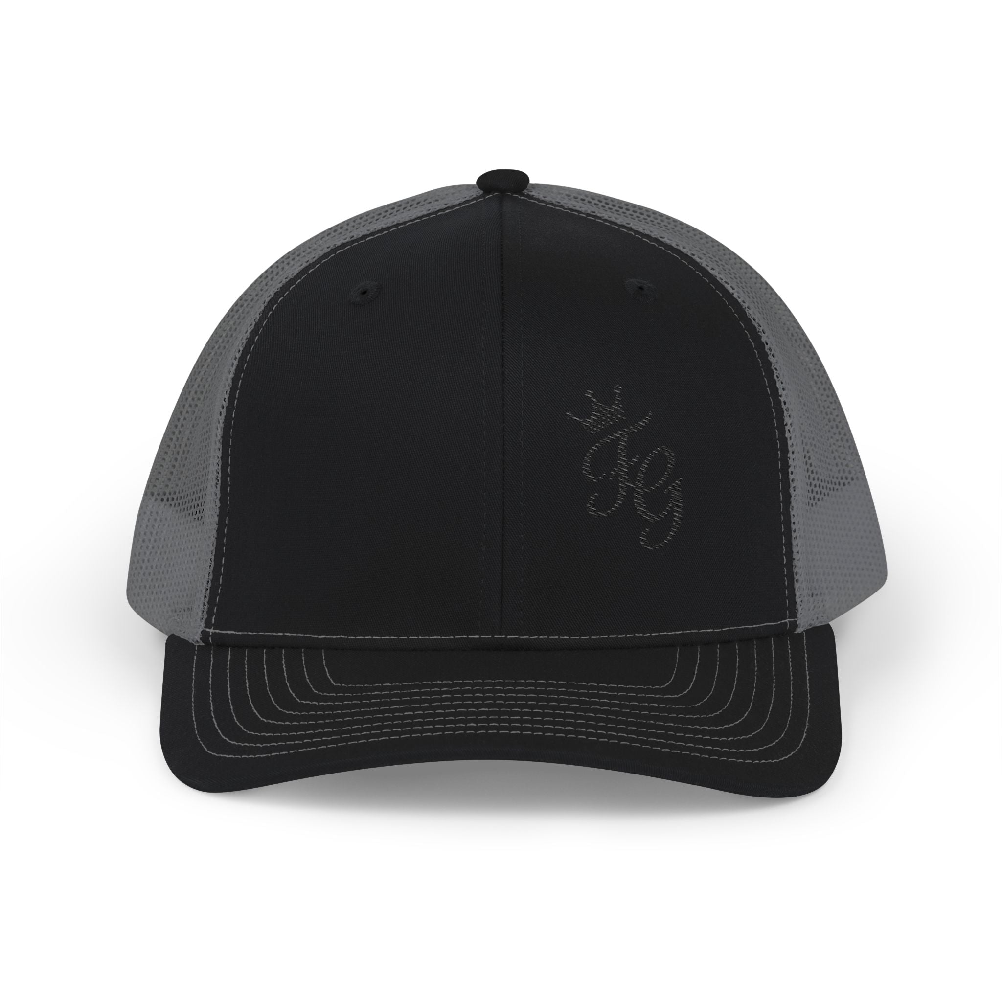 Embroidered Crown 'KG' Snapback Trucker Cap
