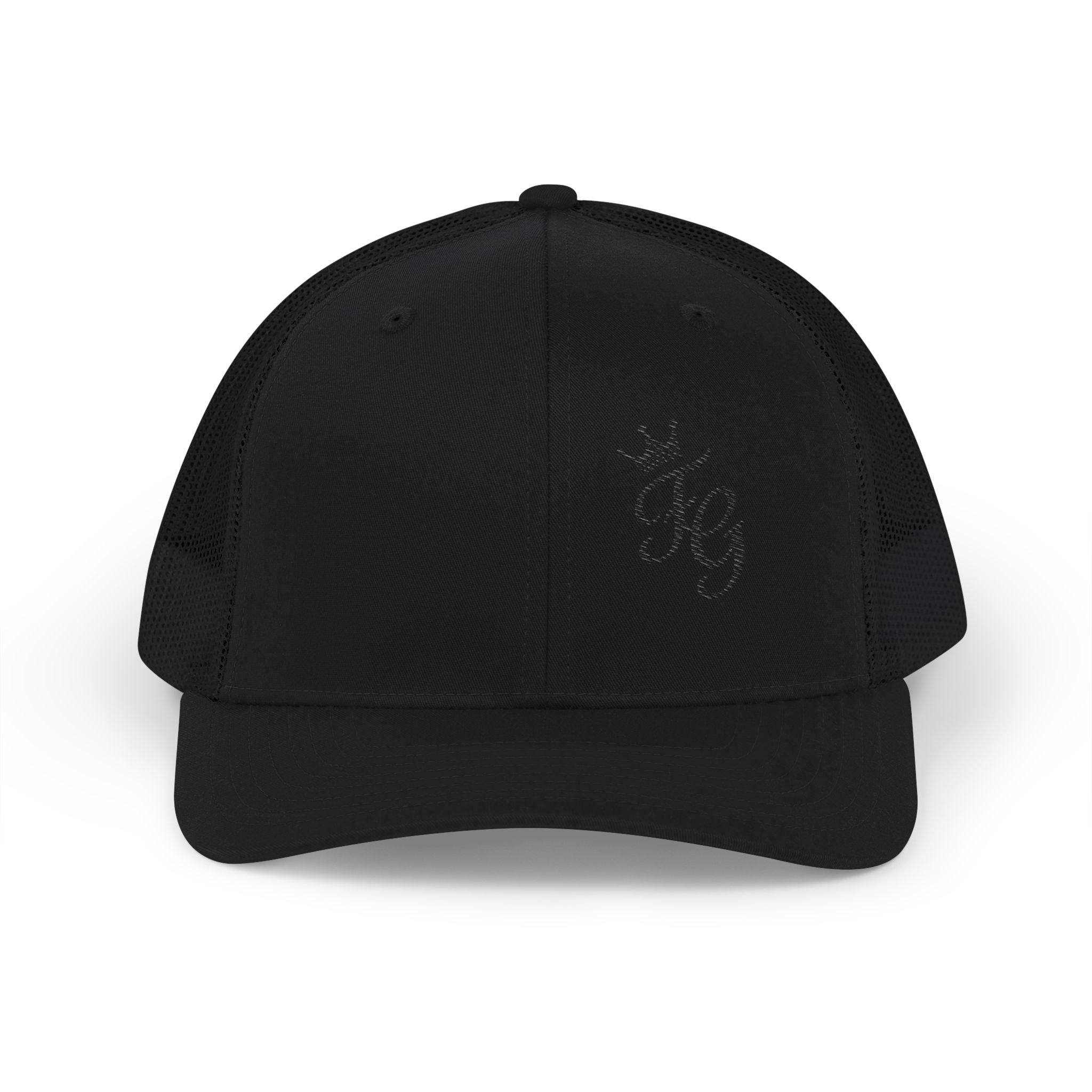 Embroidered Crown 'KG' Snapback Trucker Cap