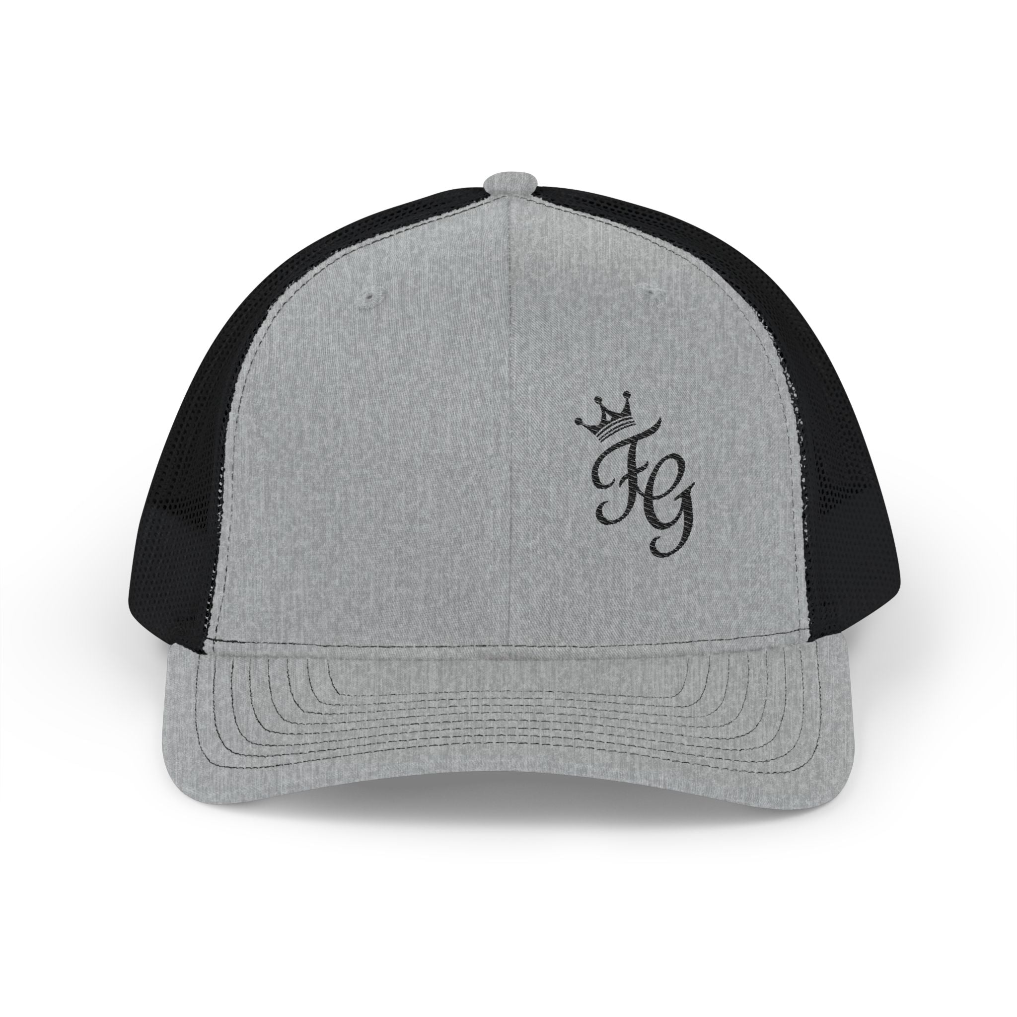 Embroidered Crown 'KG' Snapback Trucker Cap