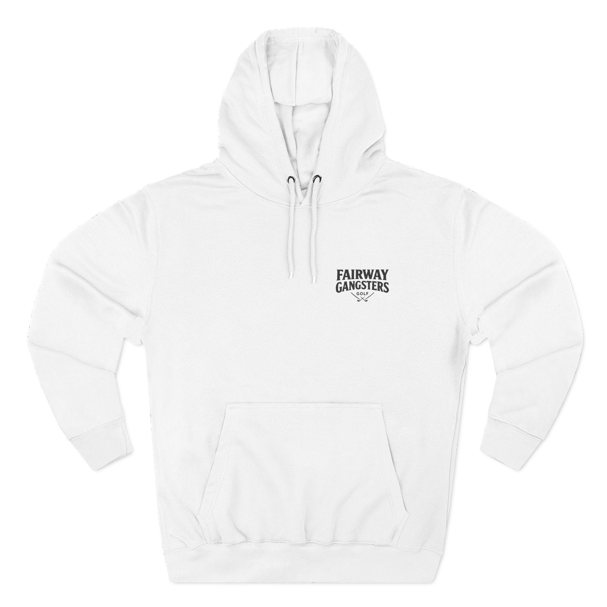 Fairway Gangsters Golf Hoodie — Minimal Chest Logo Fleece Pullover