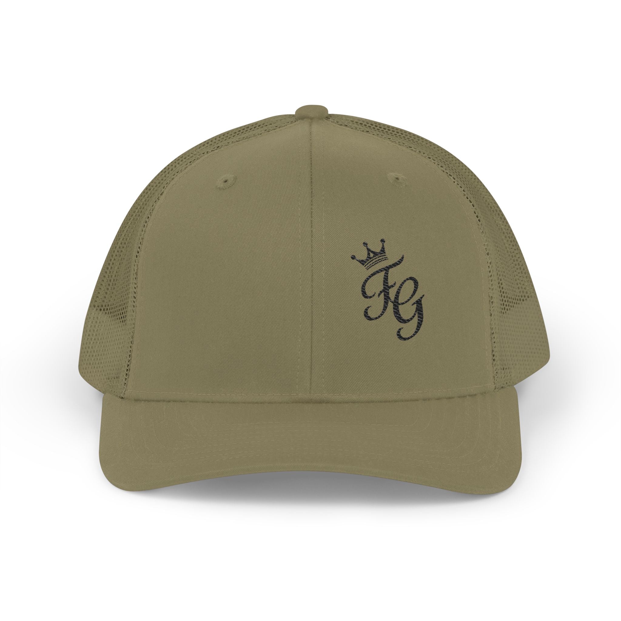 Embroidered Crown 'KG' Snapback Trucker Cap
