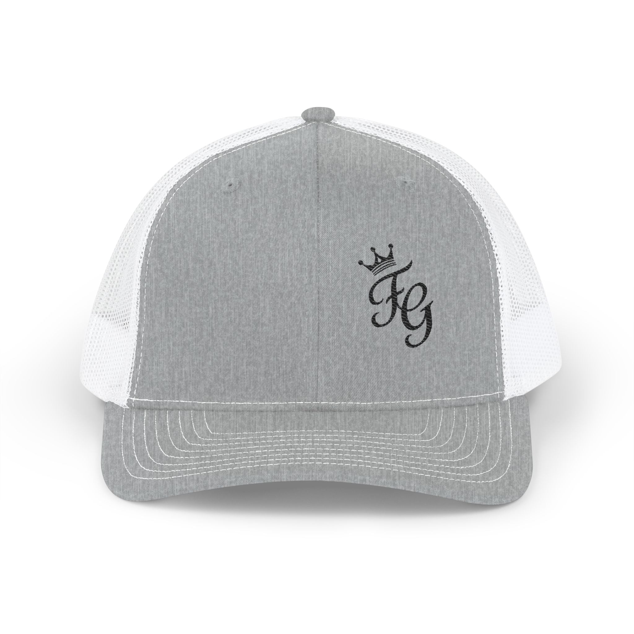 Embroidered Crown 'KG' Snapback Trucker Cap