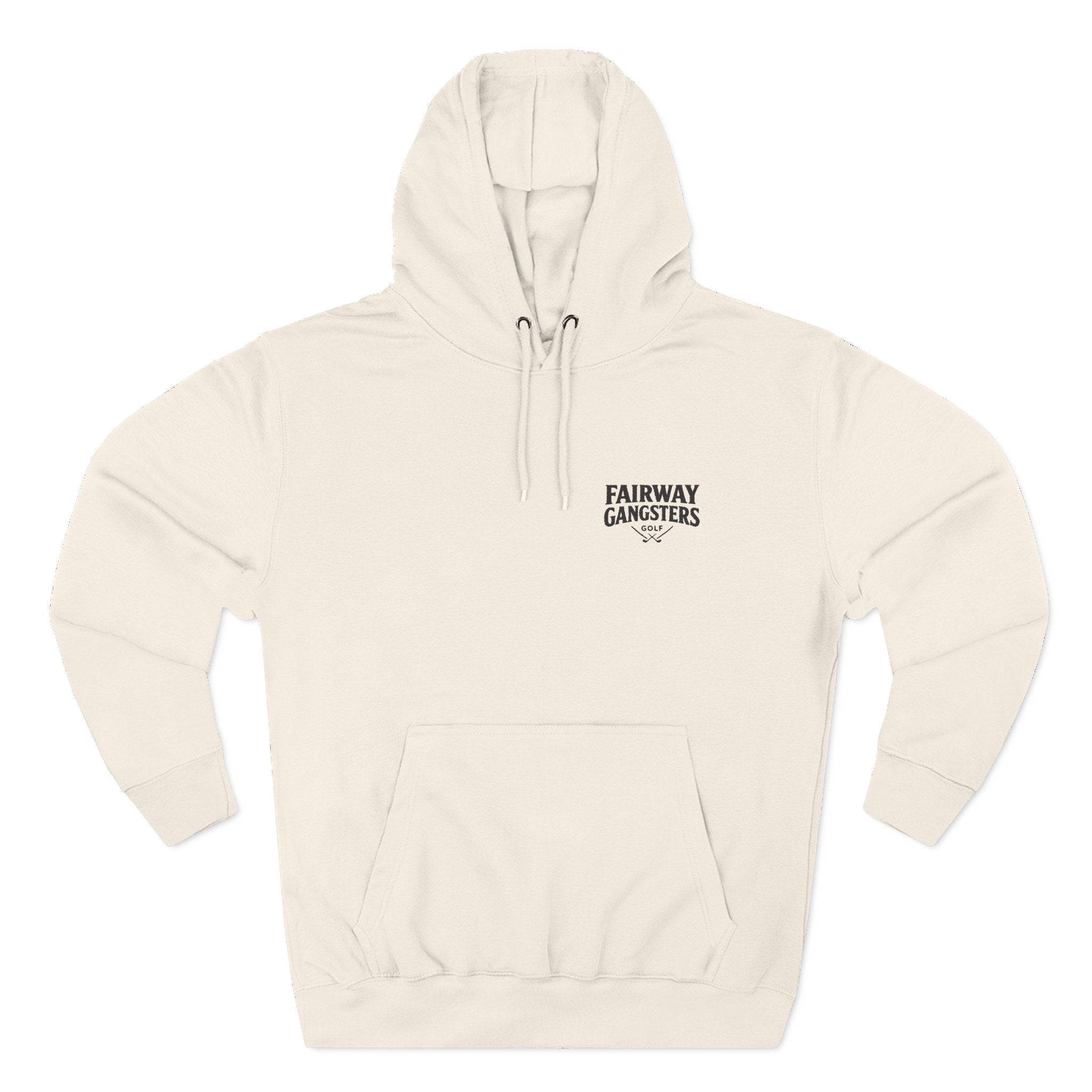 Fairway Gangsters Golf Hoodie — Minimal Chest Logo Fleece Pullover