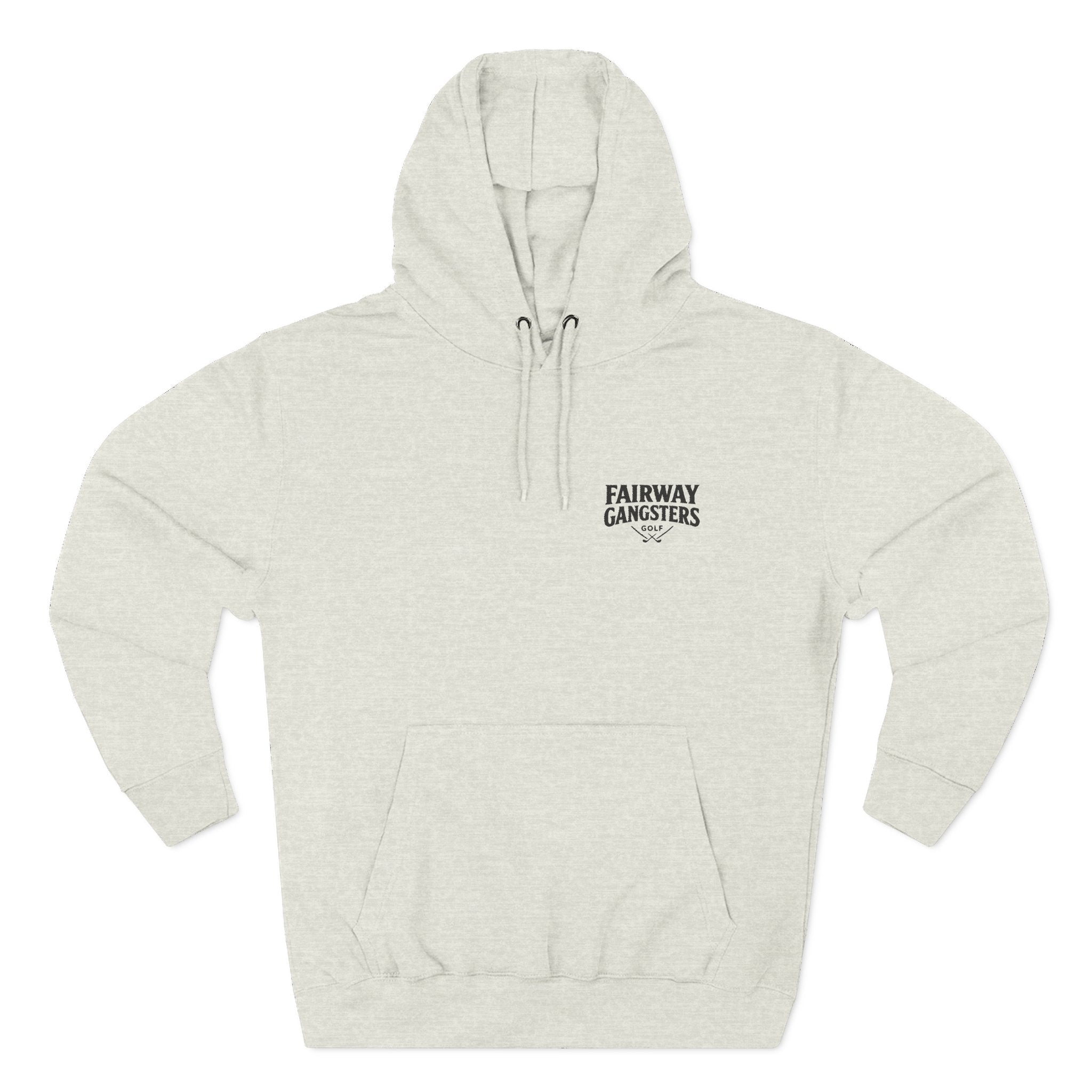 Fairway Gangsters Golf Hoodie — Minimal Chest Logo Fleece Pullover